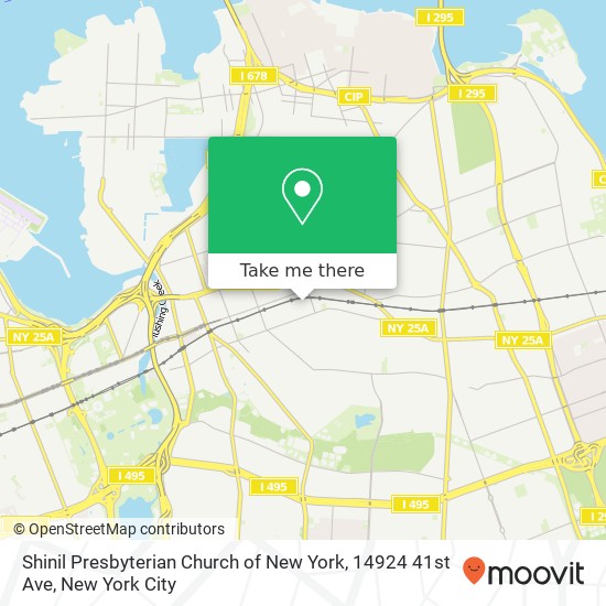 Shinil Presbyterian Church of New York, 14924 41st Ave map