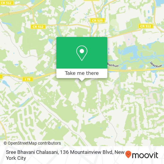 Mapa de Sree Bhavani Chalasani, 136 Mountainview Blvd