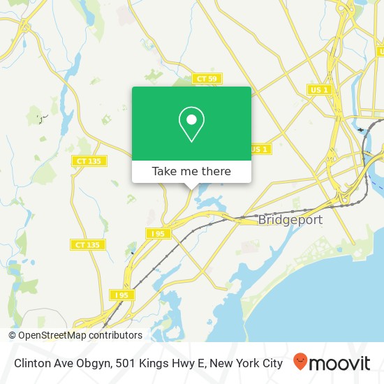 Mapa de Clinton Ave Obgyn, 501 Kings Hwy E