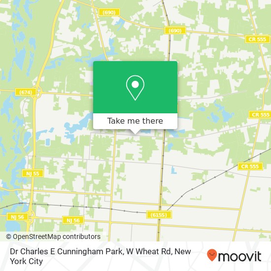 Mapa de Dr Charles E Cunningham Park, W Wheat Rd