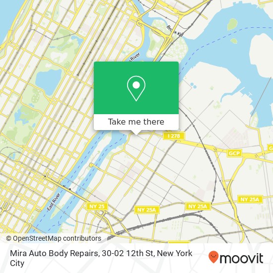 Mapa de Mira Auto Body Repairs, 30-02 12th St