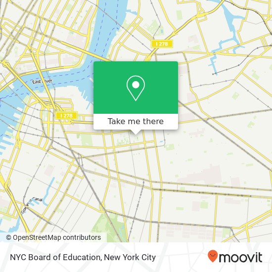 Mapa de NYC Board of Education