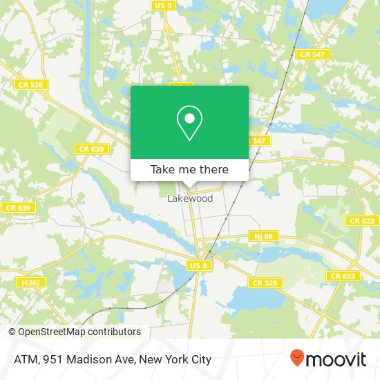 ATM, 951 Madison Ave map