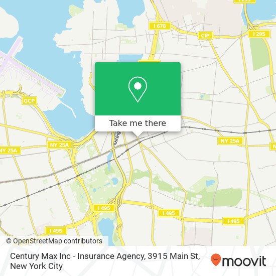 Mapa de Century Max Inc - Insurance Agency, 3915 Main St