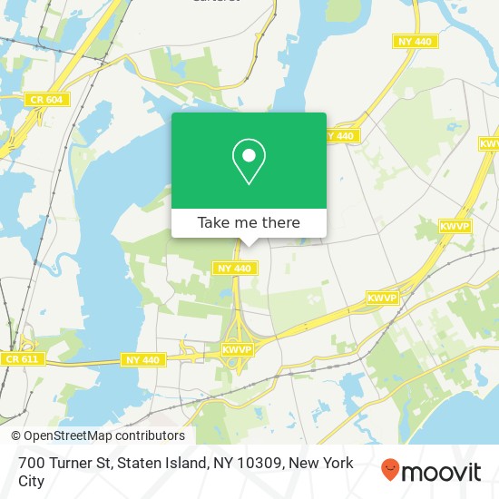 Mapa de 700 Turner St, Staten Island, NY 10309