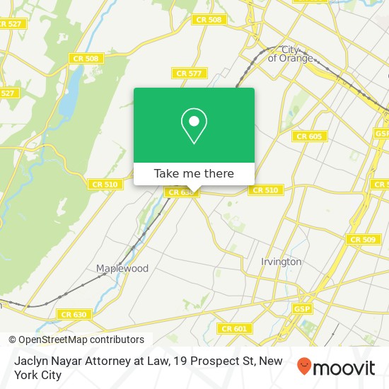 Jaclyn Nayar Attorney at Law, 19 Prospect St map