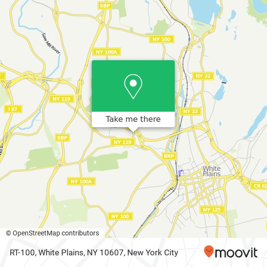 Mapa de RT-100, White Plains, NY 10607