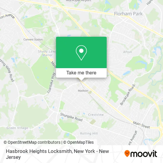 Hasbrook Heights Locksmith map