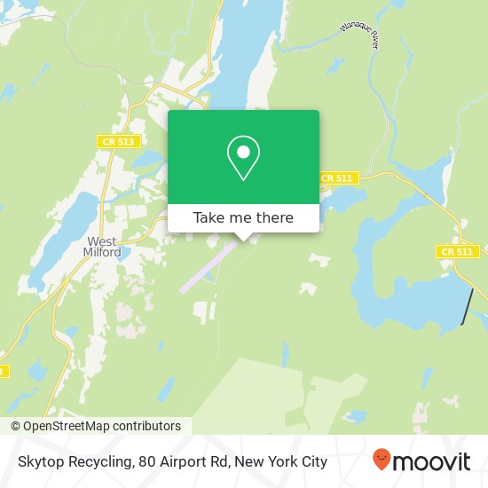 Mapa de Skytop Recycling, 80 Airport Rd