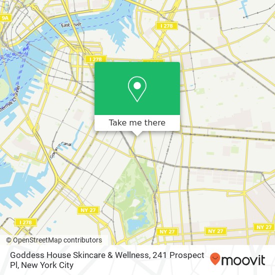 Goddess House Skincare & Wellness, 241 Prospect Pl map