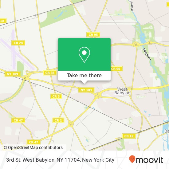 3rd St, West Babylon, NY 11704 map