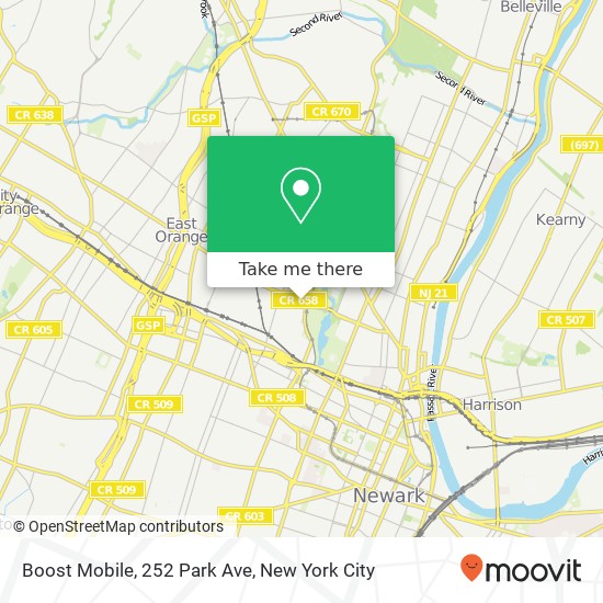 Boost Mobile, 252 Park Ave map