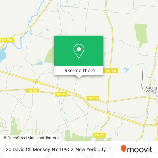 Mapa de 20 David Ct, Monsey, NY 10952