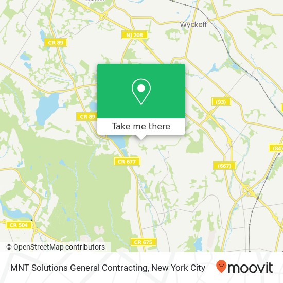 MNT Solutions General Contracting map