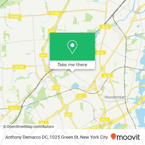 Anthony Demarco DC, 1025 Green St map