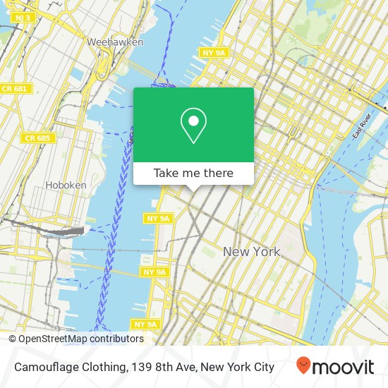 Camouflage Clothing, 139 8th Ave map
