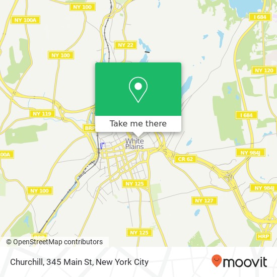 Churchill, 345 Main St map