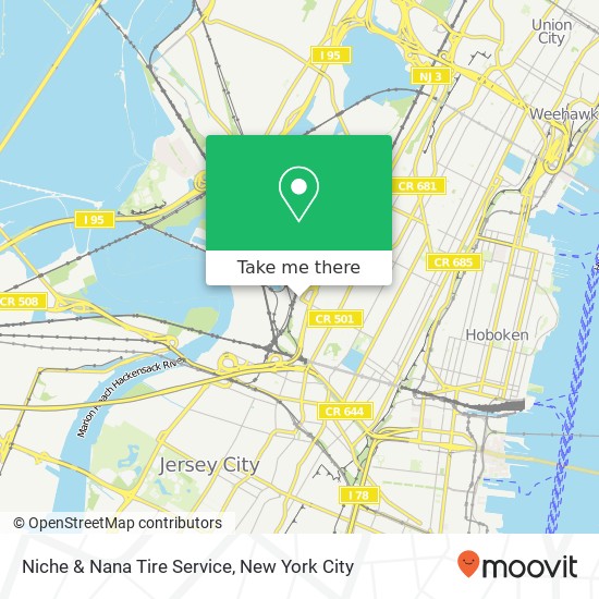 Niche & Nana Tire Service, 327 Manhattan Ave map