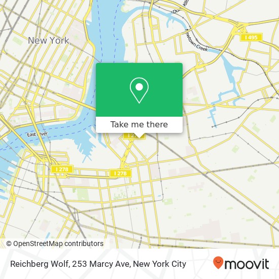 Mapa de Reichberg Wolf, 253 Marcy Ave