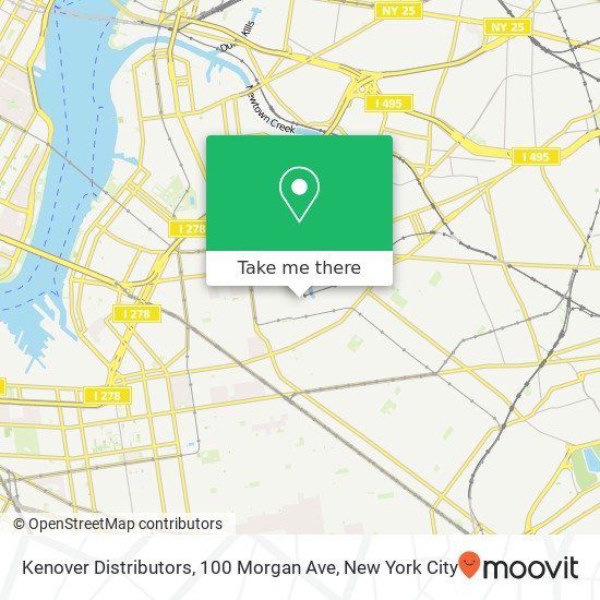 Mapa de Kenover Distributors, 100 Morgan Ave