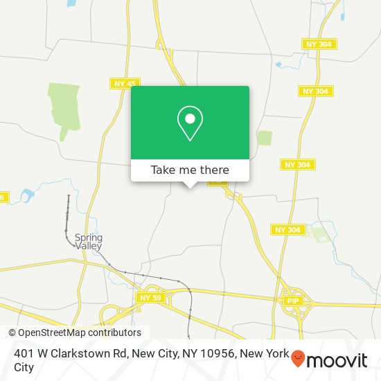 Mapa de 401 W Clarkstown Rd, New City, NY 10956