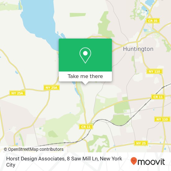 Mapa de Horst Design Associates, 8 Saw Mill Ln