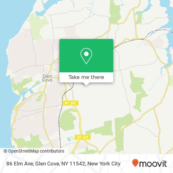 86 Elm Ave, Glen Cove, NY 11542 map