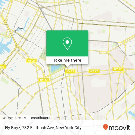 Fly Boyz, 732 Flatbush Ave map