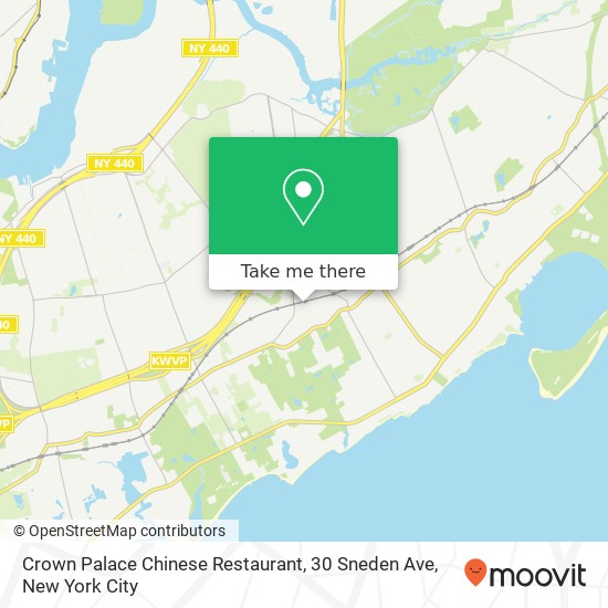 Crown Palace Chinese Restaurant, 30 Sneden Ave map