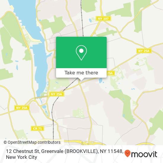 Mapa de 12 Chestnut St, Greenvale (BROOKVILLE), NY 11548