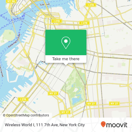 Mapa de Wireless World I, 111 7th Ave