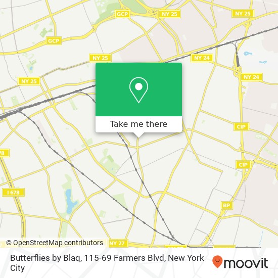 Mapa de Butterflies by Blaq, 115-69 Farmers Blvd