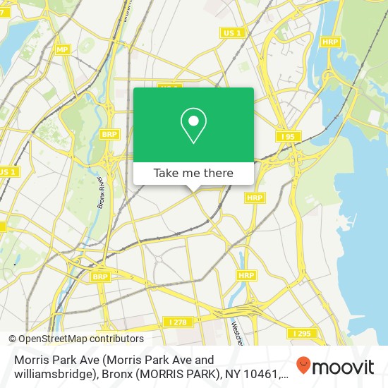 Morris Park Ave (Morris Park Ave and williamsbridge), Bronx (MORRIS PARK), NY 10461 map