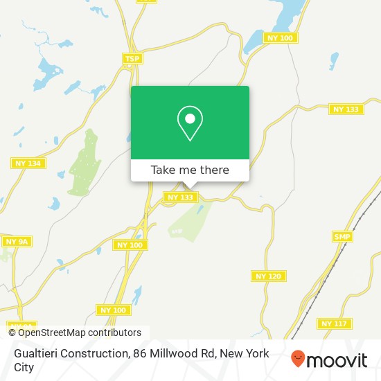 Mapa de Gualtieri Construction, 86 Millwood Rd