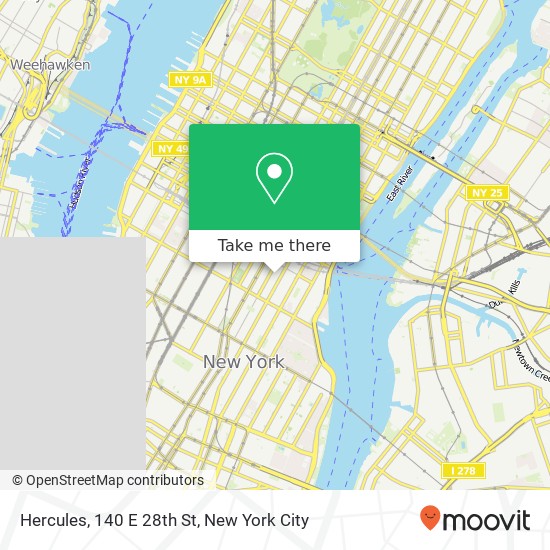 Hercules, 140 E 28th St map