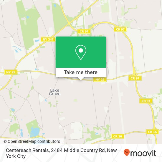 Mapa de Centereach Rentals, 2484 Middle Country Rd