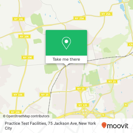 Practice Test Facilities, 75 Jackson Ave map