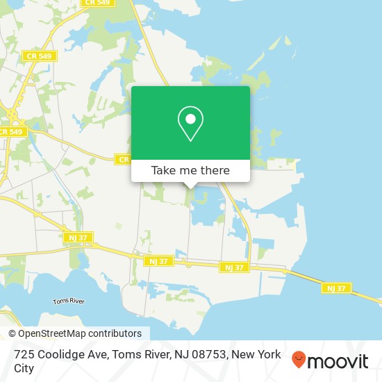 725 Coolidge Ave, Toms River, NJ 08753 map