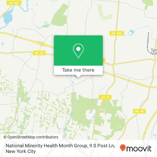 National Minority Health Month Group, 9 S Post Ln map