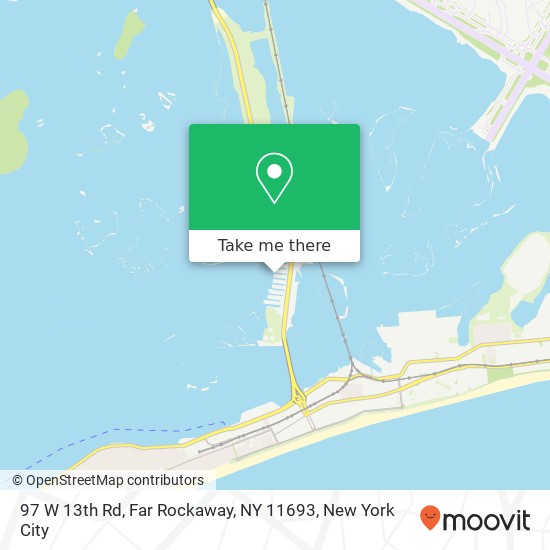 97 W 13th Rd, Far Rockaway, NY 11693 map