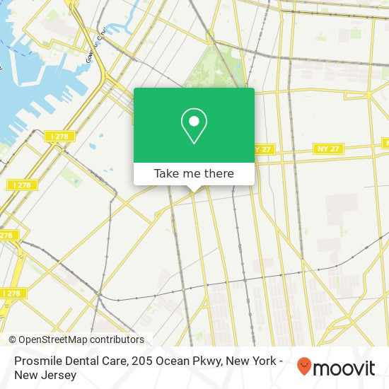 Mapa de Prosmile Dental Care, 205 Ocean Pkwy