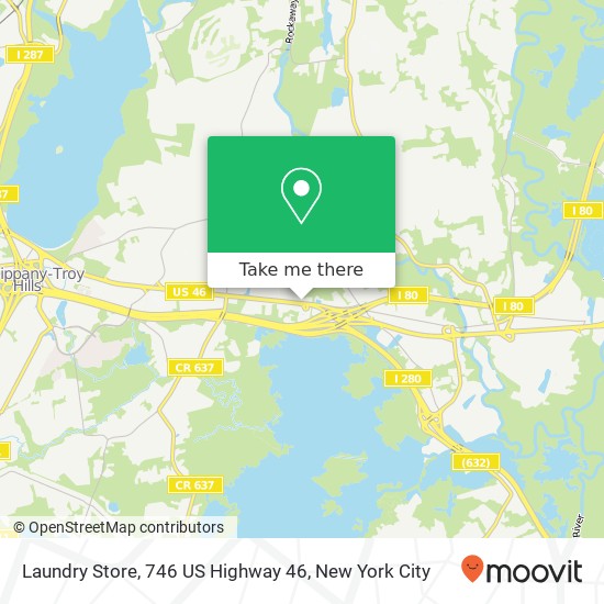 Mapa de Laundry Store, 746 US Highway 46