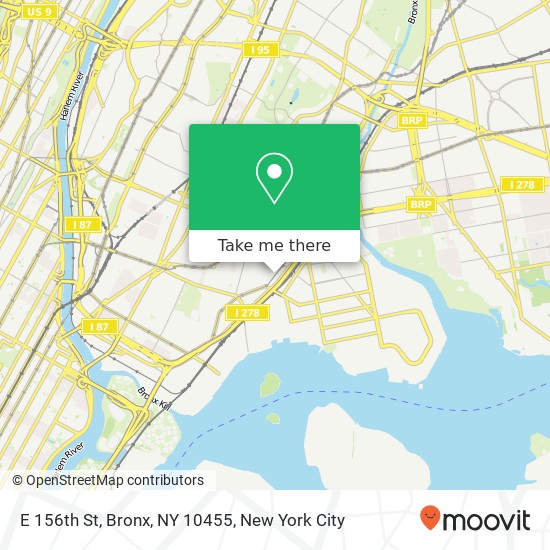 E 156th St, Bronx, NY 10455 map