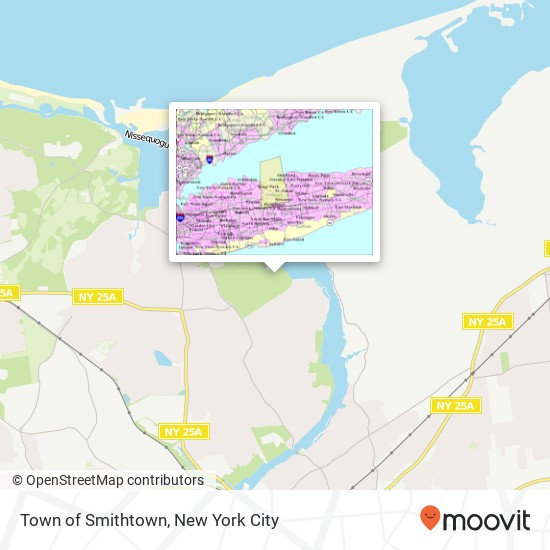 Town of Smithtown map