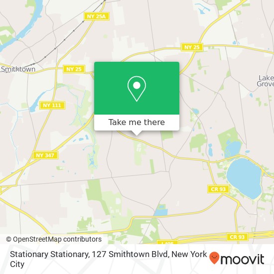 Stationary Stationary, 127 Smithtown Blvd map