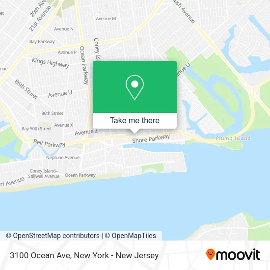 Mapa de 3100 Ocean Ave