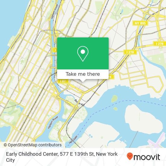Early Childhood Center, 577 E 139th St map