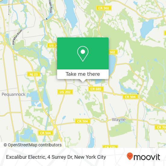 Mapa de Excalibur Electric, 4 Surrey Dr