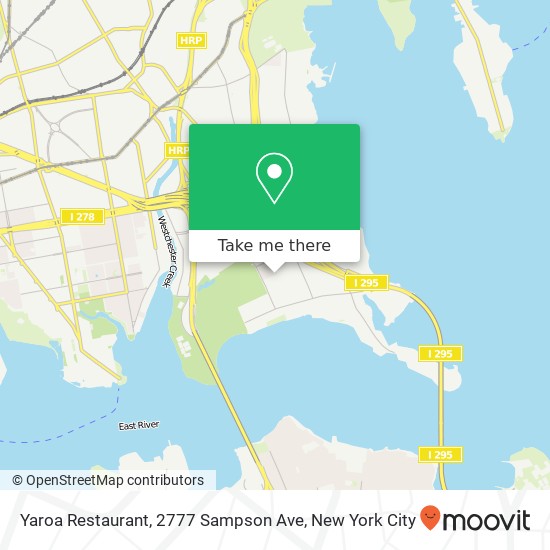 Mapa de Yaroa Restaurant, 2777 Sampson Ave