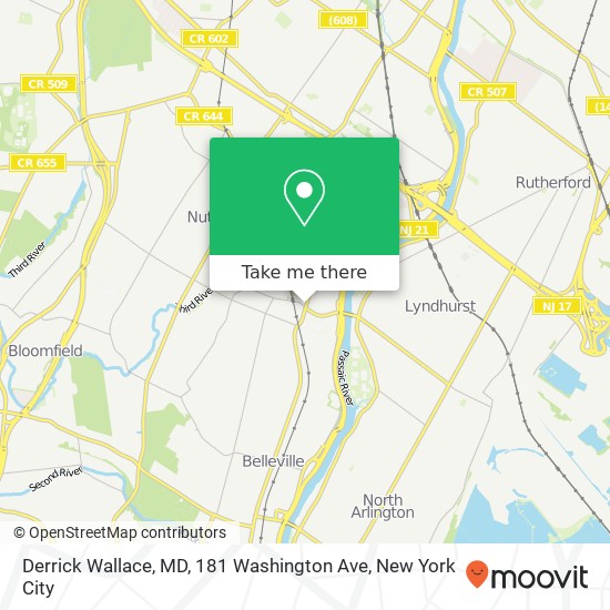 Derrick Wallace, MD, 181 Washington Ave map